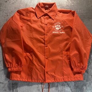 Vintage 1979 Clemson Peach Bowl Bengal Babes Nylon Windbreaker Jacket M USA
